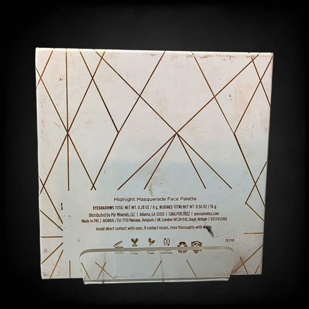 PÜR Midnight Masquerade Face Palette Eyeshadow & Blush Clean Beauty Cruelty Free